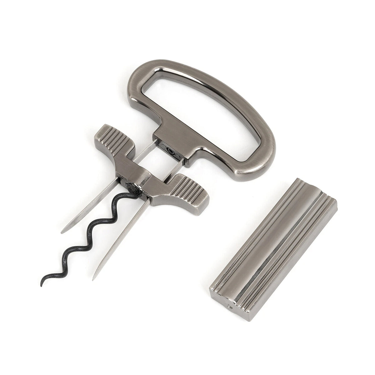 Two-Prong Cork Puller Remover Ah-So Old Wine Opener Multifunction Beer Corkscrew